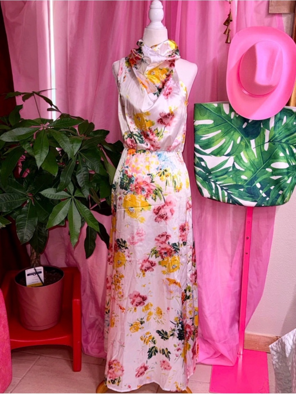 ZTMZA - Women's Summer Satin Maxi - NWOT - Cocktail Dress - S